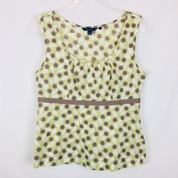 Boden Tops - Boden • Floral Empire Waist Sleeveless Scoop Neck Cotton Summer Top